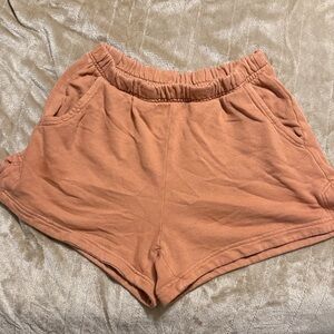 Aerie Apricot Elastic Shorts